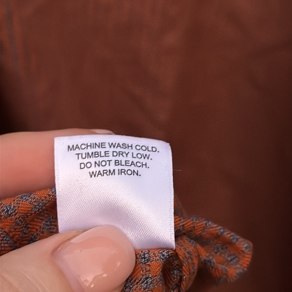 Johnston & Murphy plaid button down shirt, size large - Picture 7 of 7